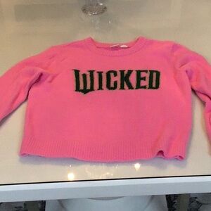 Pink "WICKED" Crewneck Sweater